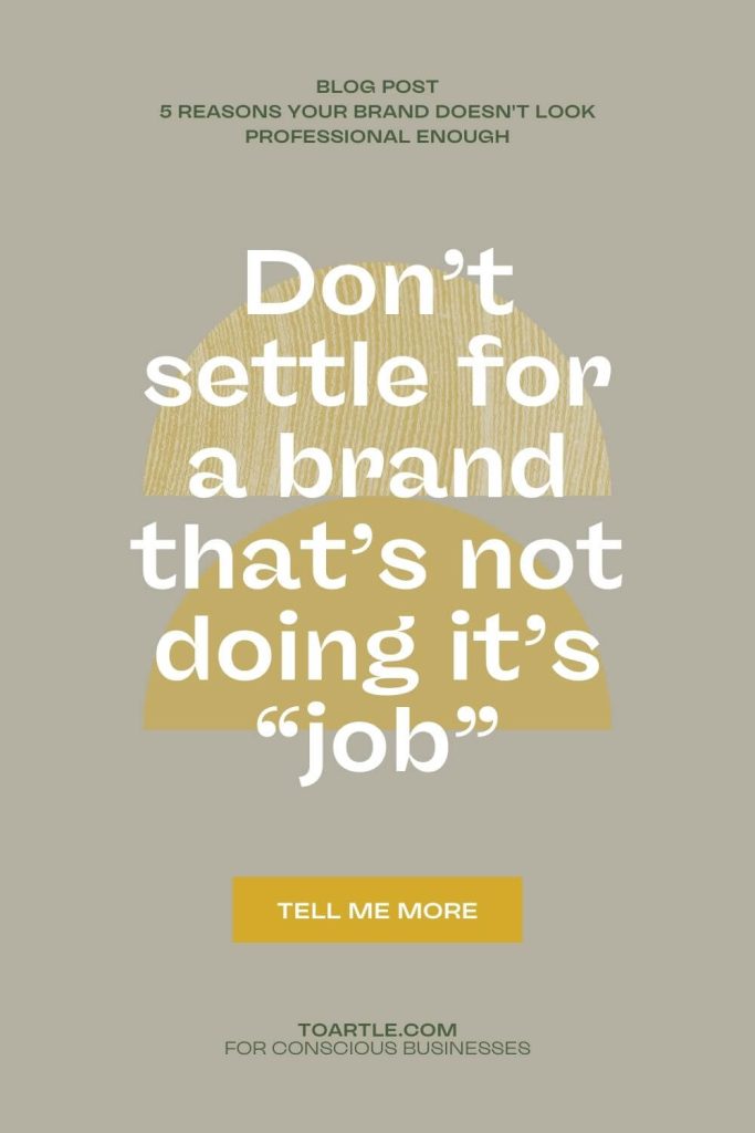 Large quote text - Don't settle with a brand that is not doing it's "job"